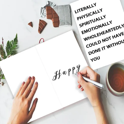 Miniatura 5 de YiKaLus Divertida tarjeta de agradecimiento para compañeros de trabajo mentores, grandes ideas de regalo de agradecimiento para mujeres y hombres