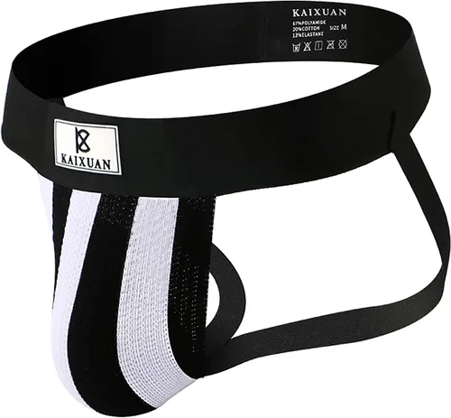 Miniatura 2 de Jock Strap - Correa de malla ancha para hombre, ropa interior masculina suspensorio, soporte atlético para vasectomía de gimnasio