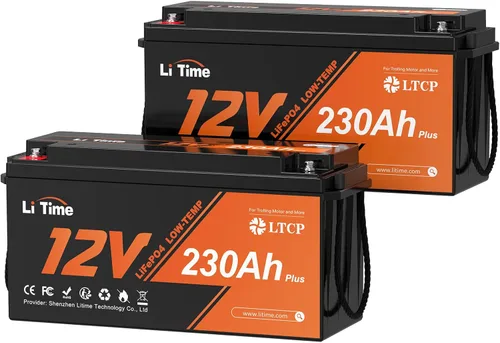 Miniatura 10 de LiTime Batería LiFePO4 de 12 V 230 Ah, recargable, de litio, más de 4000 ciclos profundos, energía de respaldo para casa rodante, remolque de viaje