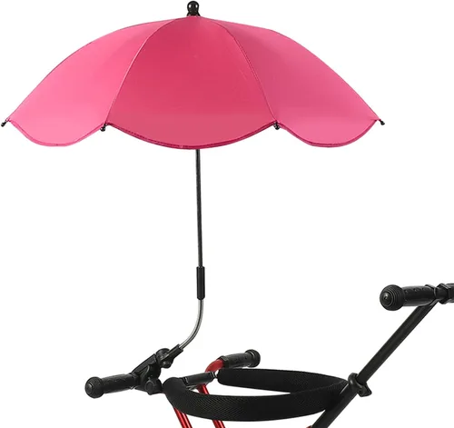Miniatura 16 de TITA-DONG Paraguas universal ajustable para silla de playa, sombrilla de protección UV con abrazadera, estampado de cebra Patrón de cebra