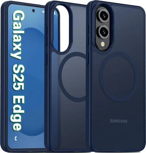 Miniatura 16 de Oterkin Funda magnética para Samsung Galaxy S24 Ultra mate, funda para teléfono S24 Ultra compatible con MagSafe, esmerilada, translúcida, a prueba