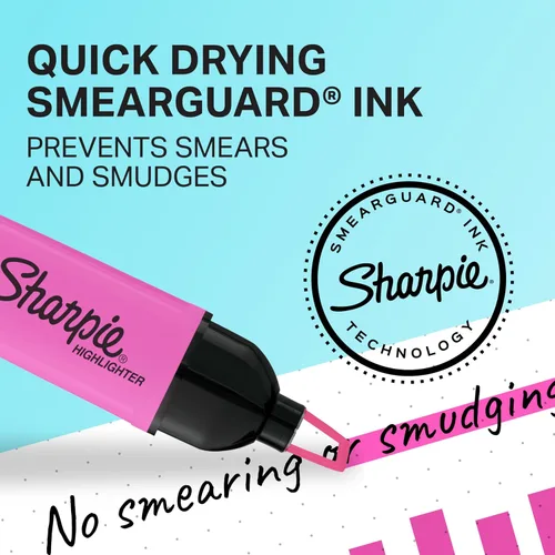 Miniatura 3 de Sharpie Clear View - Resaltadores, punta de cincel, colores surtidos, 4