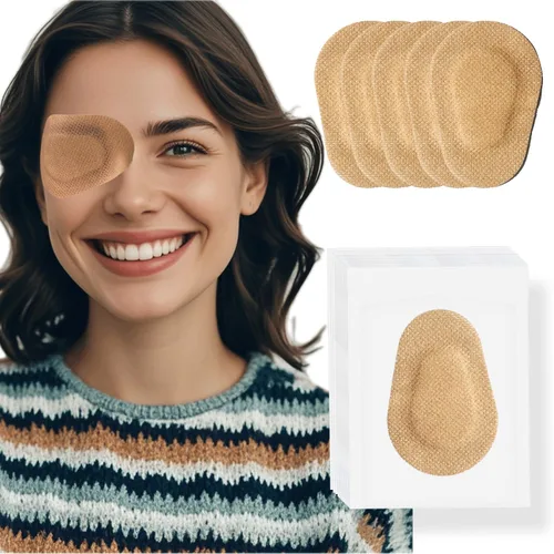 Miniatura 12 de 20 parches adhesivos para los ojos para niños, parche médico desechable transpirable para ambliopía ojo perezoso, vendajes adhesivos sin látex