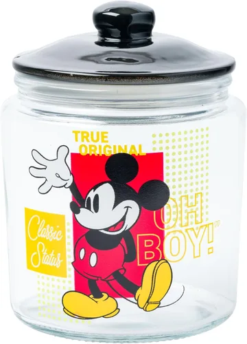 Miniatura 22 de Silver Buffalo Disney Alicia en el País de las Maravillas Flores y Setas Tarro de Vidrio para Galletas, Snacks y Dulces con Tapa (Pequeño)