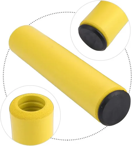 Miniatura 8 de CHICIRIS Agarradera para manillar, 1 par de empuñaduras para manillar, agarre de silicona antideslizante a prueba de golpes con tapones finales