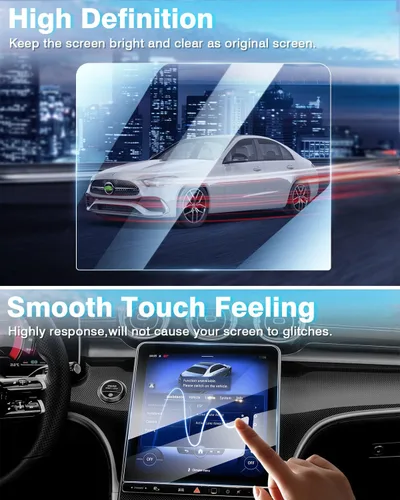 Miniatura 6 de [Actualización] 2 Pack Protector de Pantalla de 11.9 Pulgadas para 2022 ~ 2025 2026 Mercedes Benz C300 Clase C C250 / 2023 ~ 2026 GLC300
