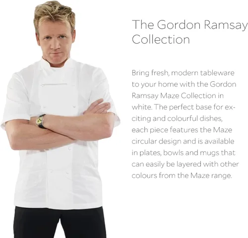 Miniatura 7 de Royal Doulton Exclusivo para Gordon Ramsay Maze - Juego de vajilla blanca de 16 piezas Blanco