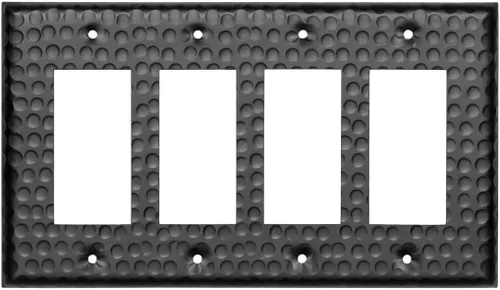 Miniatura 21 de Monarch Abode placa de pared basculante de una banda, placa de pared de cobre puro martillado a mano para un solo interruptor, cubierta decorativa