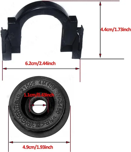 Miniatura 3 de 2 juegos de soporte superior de montaje del radiador y buje para Nissan Altima 2007-2013 Maxima 2004-2017 Murano 2003-2014 Quest 2004-2016 Rogue