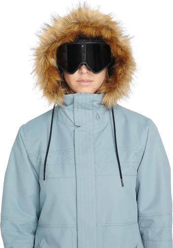 Miniatura 7 de Volcom Fawn - Chaqueta con capucha para mujer con aislamiento para snowboard y esquí Violeta Violet Ice