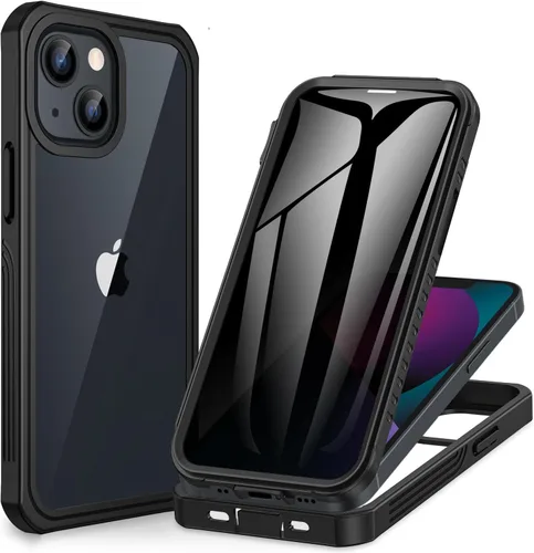 Miniatura 77 de CENHUFO Funda de privacidad para iPhone 11 Pro, funda de cuerpo completo con protector de pantalla de privacidad de vidrio templado 9H integrado