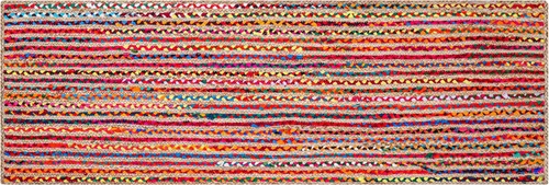 Miniatura 16 de Hausattire Alfombra Trenzada Bohemia de 2'x3' - Multicolor, Alfombras Pequeñas de Yute y Algodón Estilo Granja para Entrada, Sala