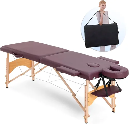 Miniatura 13 de Mesa de masaje, cama de masaje, 2 camas plegables y portátiles para extensiones de pestañas, mesa de tatuaje de belleza, ajustable, color negro