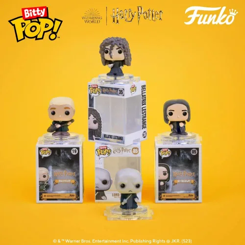 Miniatura 22 de Funko Bitty POP! HP - Voldemort, paquete de 4 - Lord Voldemort, Draco Malfoy (quidditch), Bellatrix Lestrange y una mini figura sorpresa misteriosa