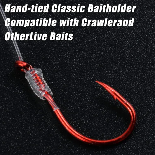 Miniatura 4 de Walleye Spinner Rig Kit, 5/10 unidades de arnés sobre orugas Walleye Walleye pesca señuelo aparejos de cebo vivo equipos de cebo en vivo Colorado