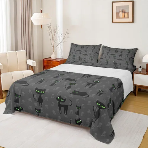Miniatura 20 de Erosebridal Groovy Flower Sábanas de Cama Fiesta de los 70s Juegos de Sábanas Tamaño Individual Sábanas Florales Arcoíris Juegos de Sábanas y Fundas