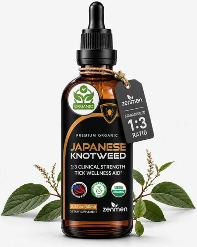 Zenmen Knotweed japonés Premium Resveratrol USDA Tintura probada por terceros 2.0 fl oz/2.32 oz - Relación de fuerza clínica 1:3 - Suplemento de