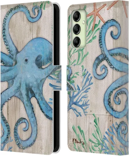 Miniatura 9 de Head Case Designs Officially Licensed Paul Brent Agate Mermaid Coastal Leather Wallet Case Compatible with Samsung Galaxy A14 5G