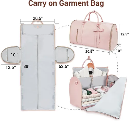 Miniatura 2 de Bolsas de ropa para viajes para mujer, Rosado, Lindo
