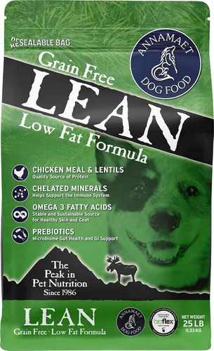 Miniatura 9 de Annamaet Alimento seco para perros con fórmula magra reducida en grasa sin granos, (pollo y pato), bolsa de 12 libras
