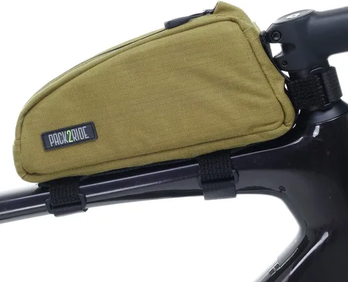 Miniatura 10 de PACK2RIDE Onedrop Bolsa para cuadro de bicicleta - Bolsa de tubo superior resistente al agua con tela de Cordura duradera, almacenamiento frontal