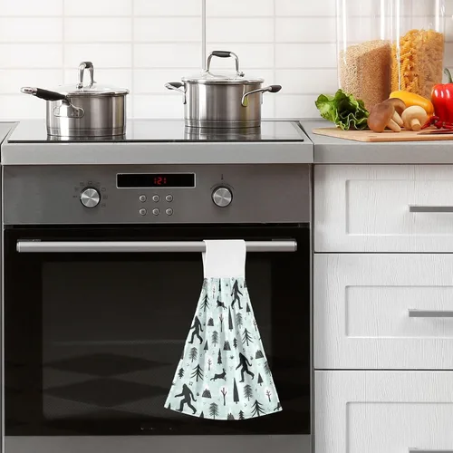 Miniatura 5 de Toalla de cocina de plátano, 2 piezas, toalla de mano súper suave, absorbente, secado para colgar, toallas para baño, granja, mesa, decoración