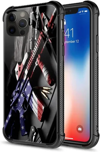 Miniatura 16 de ZHEGAILIAN Funda compatible con iPhone 12/12 Pro, funda de invasión de vaca alienígena OVNI, parte trasera de vidrio templado + funda protectora