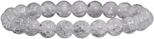 Miniatura 85 de Amandastone Pulsera elástica de cuentas redondas de 0.315 in con piedras preciosas naturales de 7 pulgadas
