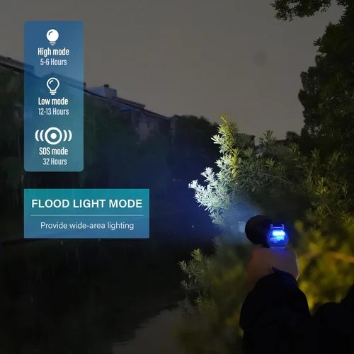 Miniatura 3 de GOODSMANN Spotlight 1000 Lumen Led Focos recargables de mano con modo de iluminación de inundación puntual Focos marinos para barcos
