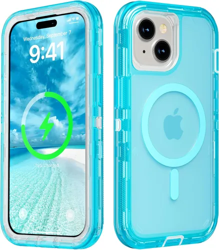 Miniatura 66 de Follaroma para iPhone 17 Pro Max, Funda Compatible con MagSafe, Funda Magnética Transparente de Doble Capa, Funda Resistente Anti-Caída y a Prueba