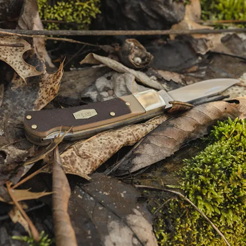 Miniatura 5 de Old Timer 3OT Bearhead Traditional Lockback Pocket Knife with 2.2in High Carbon Stainless Steel Blade, Sawcut Handle, and Convenient Small Size for