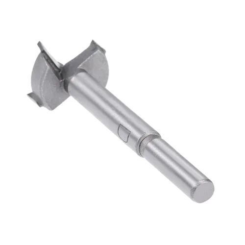 Miniatura 6 de Forstner Broca - Broca de carburo de tungsteno de 0.98 pulgadas para muebles de madera, bisagra, carpintería, vástago redondo, gris