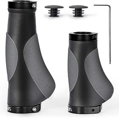 Miniatura 8 de Prunus Empuñaduras de goma ergonómicas antideslizantes para manillar MTB Bicycle Mountain