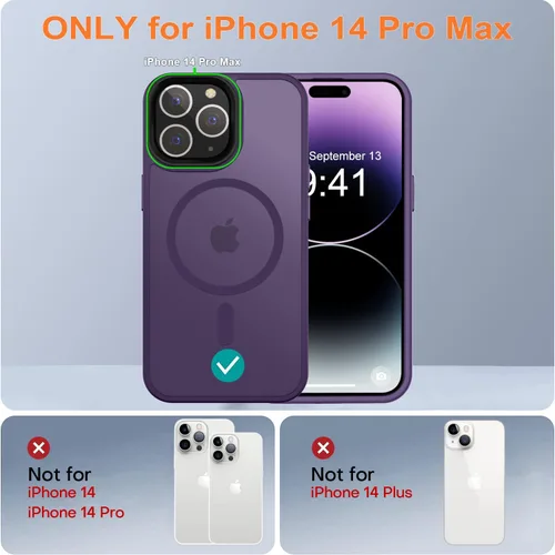 Miniatura 127 de Fuerte magnético para iPhone 11, compatible con Magsafe, [resistente a caídas de 13 pies] Funda trasera translúcida mate con sensación de piel