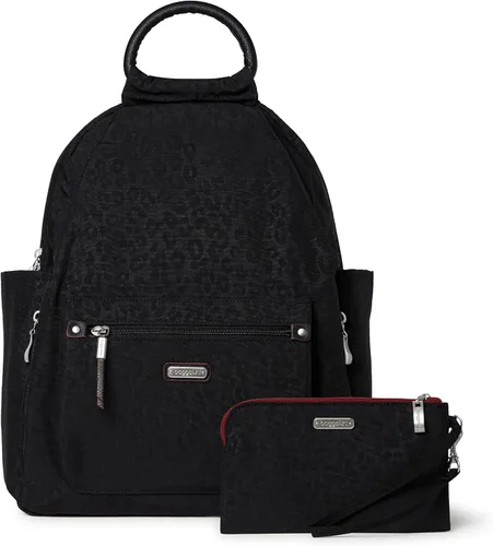 Miniatura 64 de Baggallini Mochila todo el día para mujer con pulsera de teléfono RFID, Negro, talla única