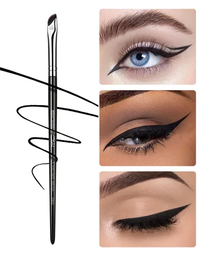 Miniatura 2 de Pincel Delineador de Ojos, EIGSHOW Pincel de Maquillaje Delineador de Ojos en Gel Angulado en Forma de Hoz para Delineador de Ojos Preciso, Cejas