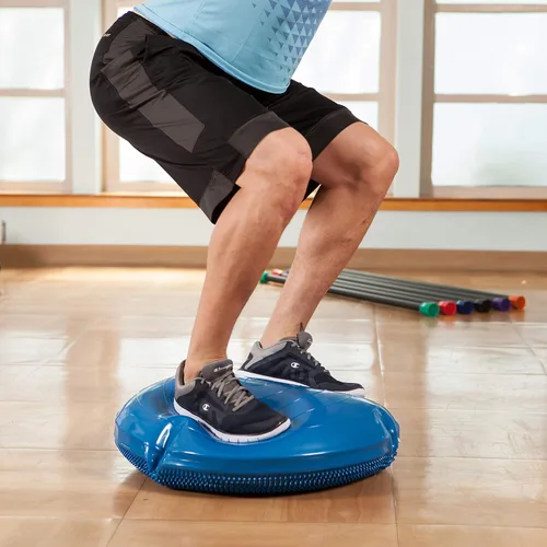 Miniatura 5 de JFIT Disco de equilibrio inflable – Entrenador de cojín tambaleante grande de 13 o 26 pulgadas – Almohadilla de equilibrio duradera