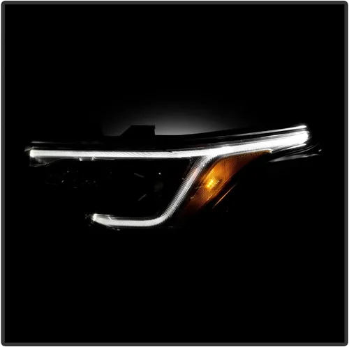 Miniatura 6 de KEEKPO - Para 2017 2018 2019 GMC Acadia Factory halógeno w/LED DRL faro delantero negro reemplazo lado izquierdo del conductor