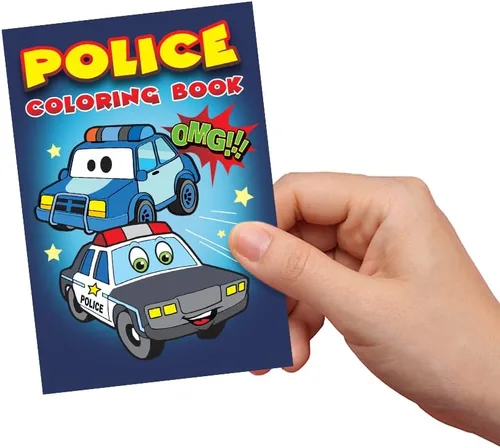 Miniatura 4 de ArtCreativity Libros para colorear de policía y bomberos para niños, juego de 20 cuadernos de colores pequeños de 5 x 7 pulgadas en varios diseños