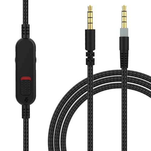 Miniatura 8 de Cable de audio Cloud Alpha de repuesto con controles de silencio y volumen compatible con auriculares Kingston Cloud Alpha y Cloud Mix