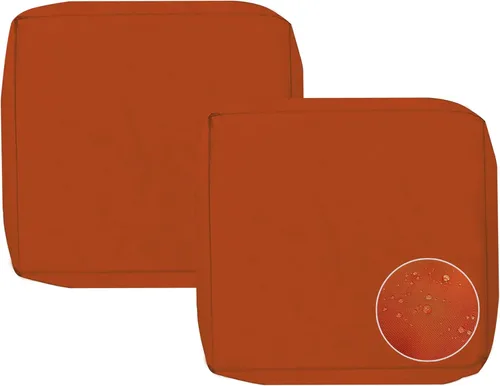 Miniatura 10 de Sqodok - Fundas para cojines de patio de 18 x 18, fundas impermeables para cojines de exterior de repuesto, 2 unidades, fundas para asientos