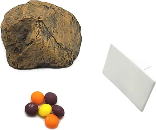 Miniatura 4 de Llavero oculto para exteriores, con forma de roca realista, resina resistente a la intemperie y a la oxidación