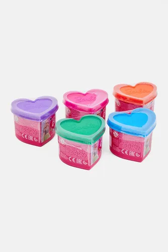 Miniatura 6 de Lisciani Giochi 88850 Barbie Glitter Masa Multipack 5 Tarros