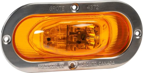 Miniatura 8 de Grote 47013 - Luz LED ovalada de 2.5 pulgadas, lente ámbar Naranja