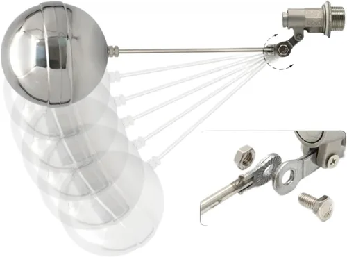 Miniatura 5 de Stainless Steel Water Float Valve Shut Off Ball Level Control Flow Sensor DN15 DN20 DN25(DN15)