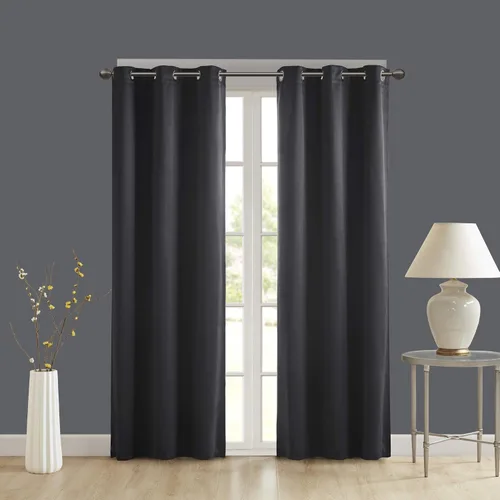 Miniatura 2 de Comfort Spaces Par de paneles de cortinas opacas con ojales en la parte superior, reducción de ruido, aislamiento térmico de eficiencia energética