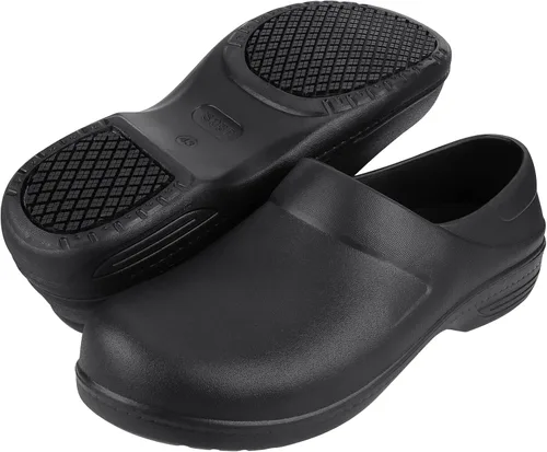 Miniatura 3 de Zapatos unisex antideslizantes para servicio de alimentos, impermeables, resistentes al aceite, zuecos de trabajo de cocina, cómodos zapatos