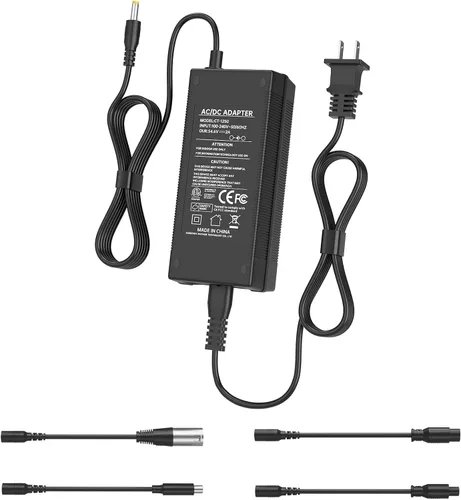 WUKUR Cargador de batería Ebike de 54.6 V 2 A para batería de litio de 48 V, 5 conectores compatibles con Lectric XP 2.0/3.0, Ecotric City/Beach,
