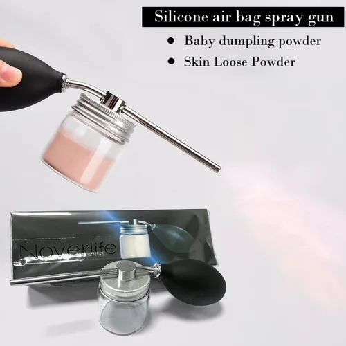 Miniatura 5 de Noverlife Botellas de spray en polvo, 12.5G Herramientas de peluquería Botella de pulverización de fibra de construcción de cabello, pulverizador