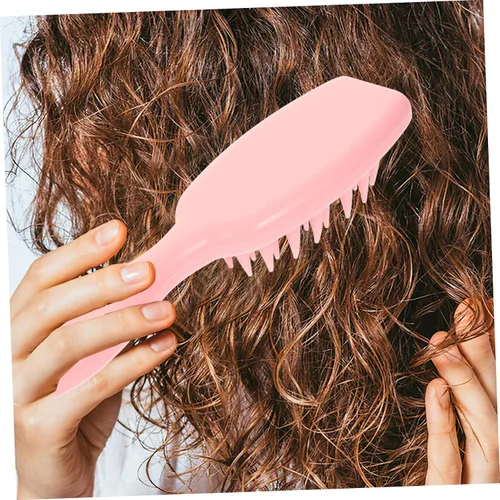 Miniatura 7 de Cepillo de silicona para lavar el cabello con asa, peine para caspa, cepillo para champú para el cabello, cepillo exfoliante para limpieza